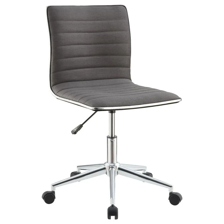 Adjustable Height Office Chair Black And Chrome - 800725 / 800727