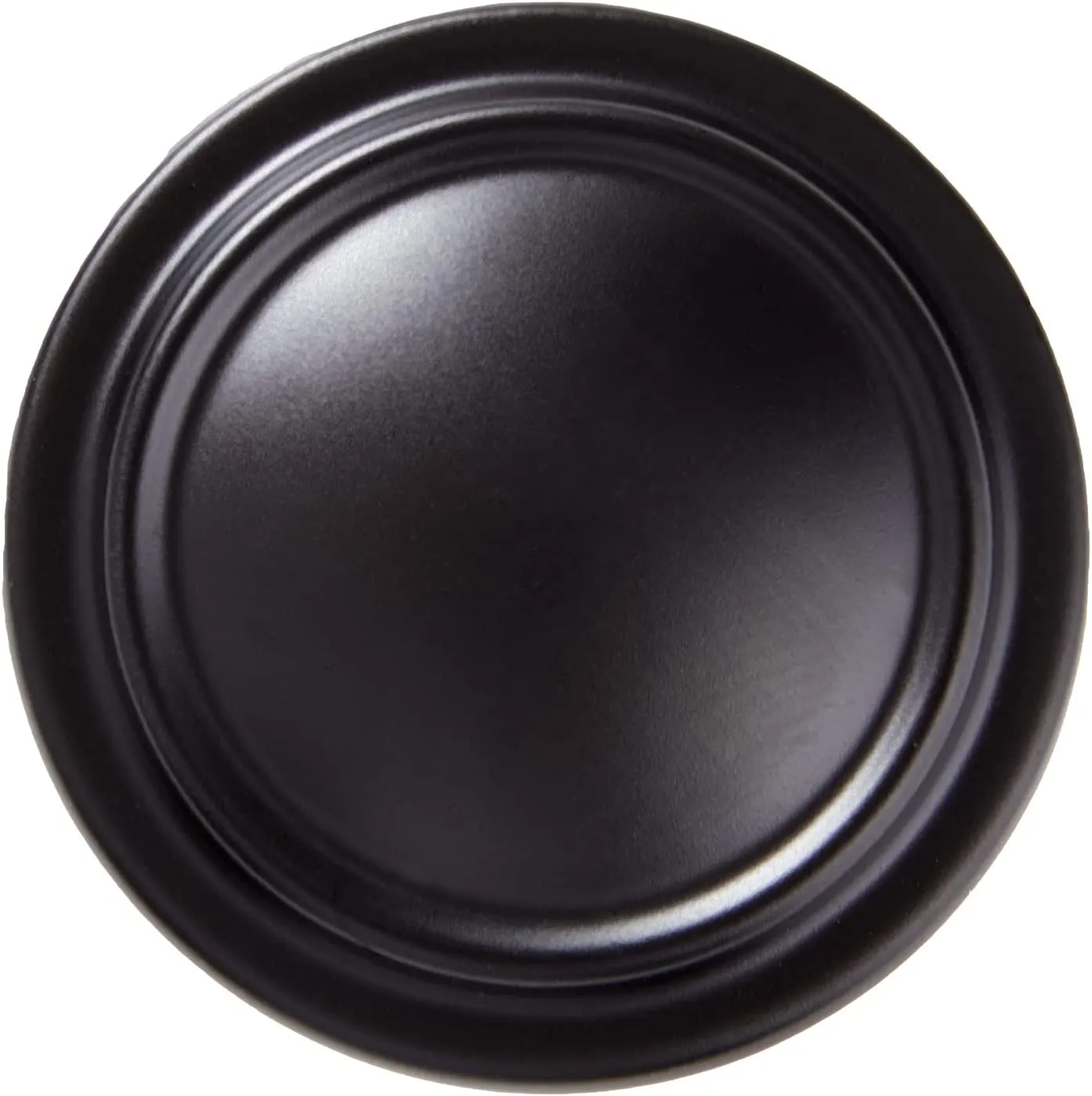 AmazonBasics Football Cabinet Knob, 1.38inch Diameter Flat Black 10Pack