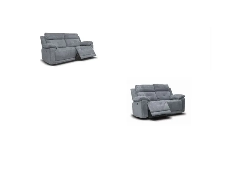 Ancona 3RR 2RR Powered Grey Sofas