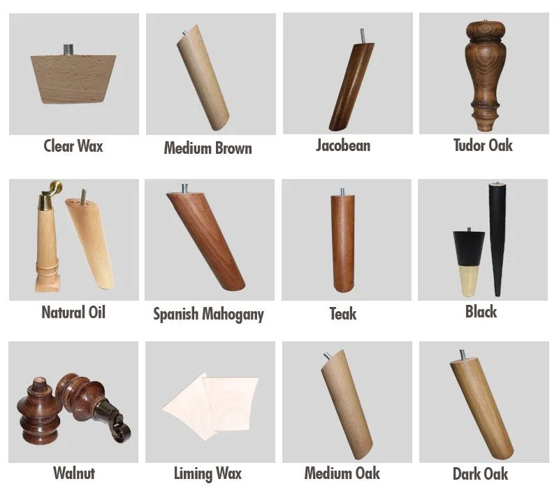 Angelina Tall Wooden Furniture Legs