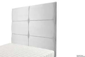 Bardi Wall High Velvet Headboard - Silver