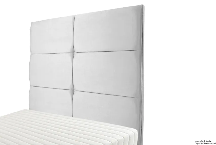 Bardi Wall High Velvet Headboard - Silver