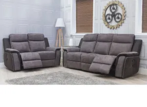Benetti Charcoal 2RR Sofa W/Optional Console