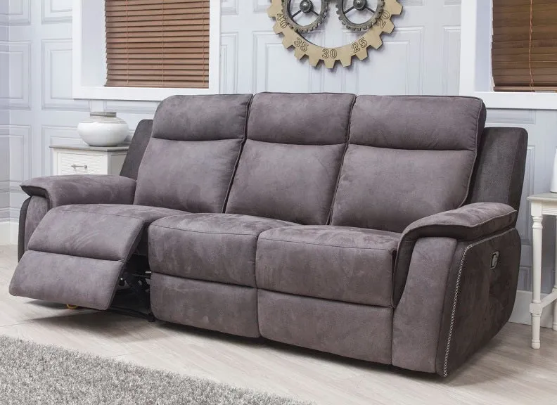Benetti Charcoal 3RR Sofa W/Optional Console