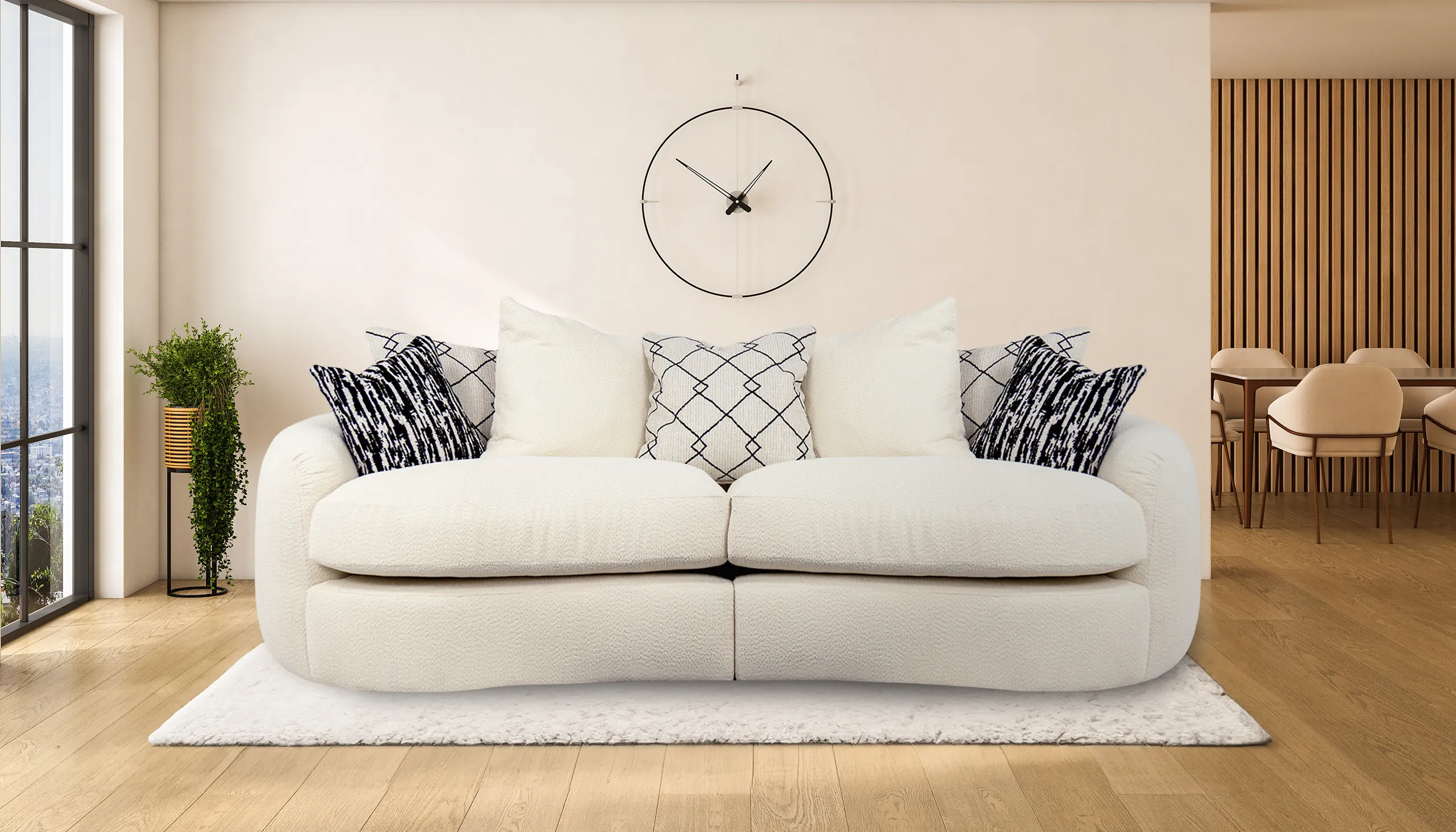 Bow Pattern Footstool