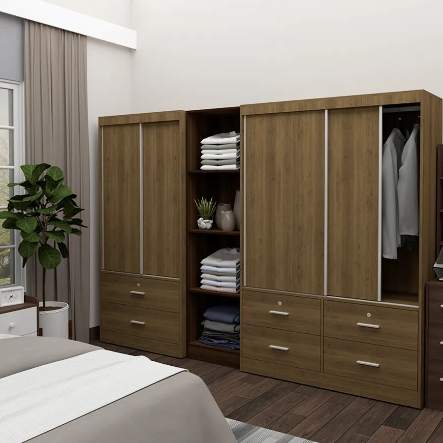 Modern 120 cm Sliding Wardrobe by Brendle - Sleek Design, Space-Saving Organizer