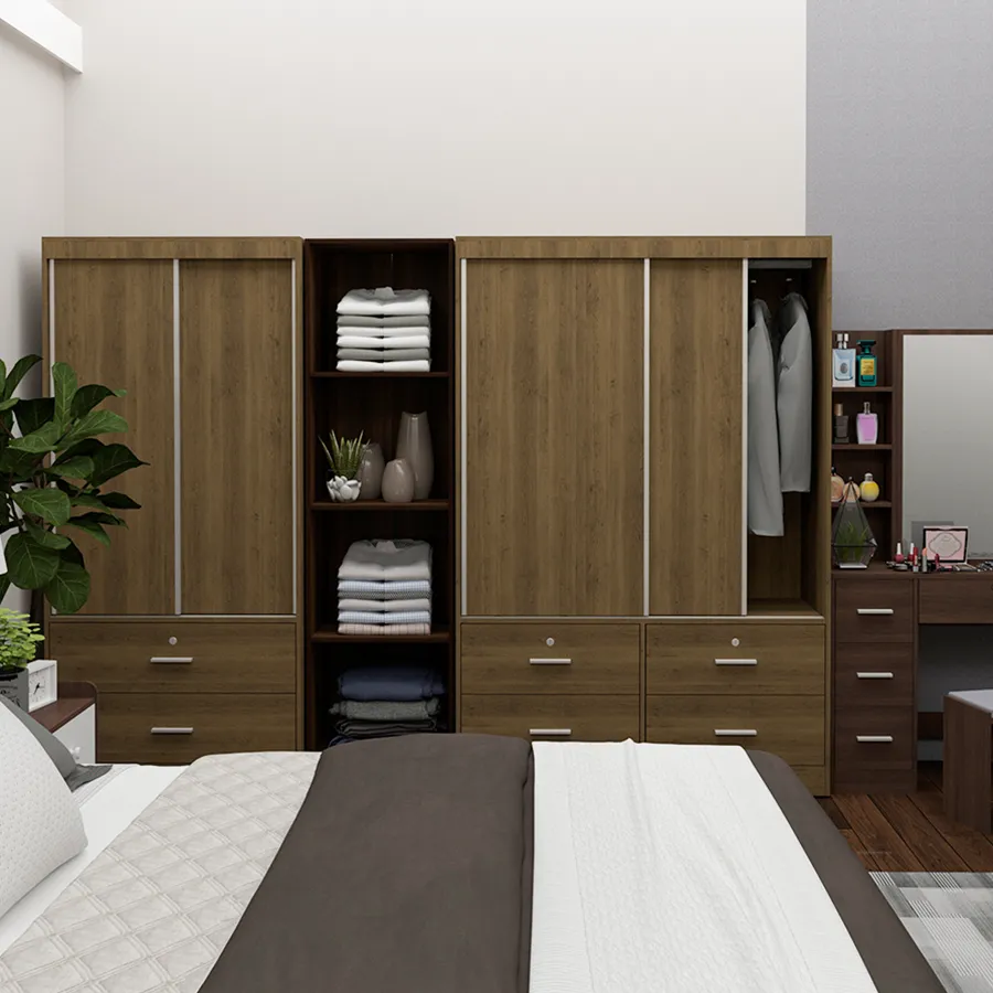 Modern 120 cm Sliding Wardrobe by Brendle - Sleek Design, Space-Saving Organizer