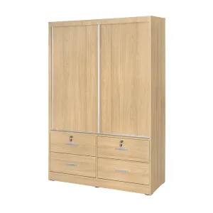 Modern 120 cm Sliding Wardrobe by Brendle - Sleek Design, Space-Saving Organizer