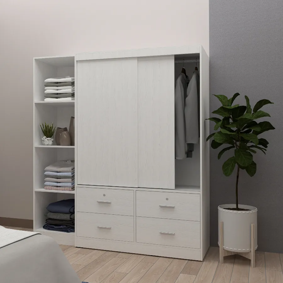 Modern 120 cm Sliding Wardrobe by Brendle - Sleek Design, Space-Saving Organizer