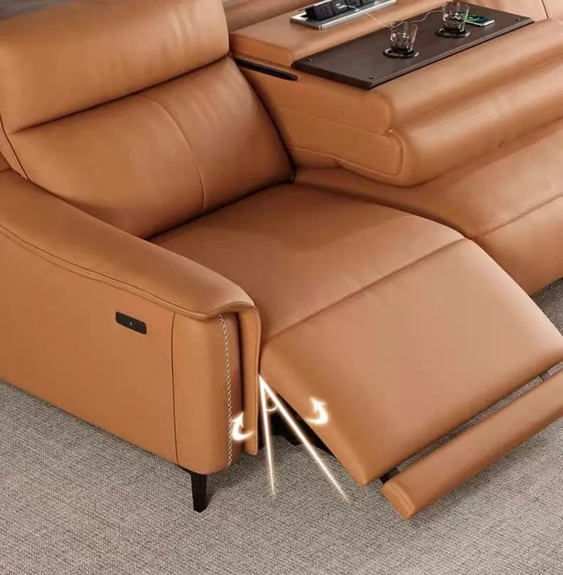 Bridgett Leather Recliner Sofa