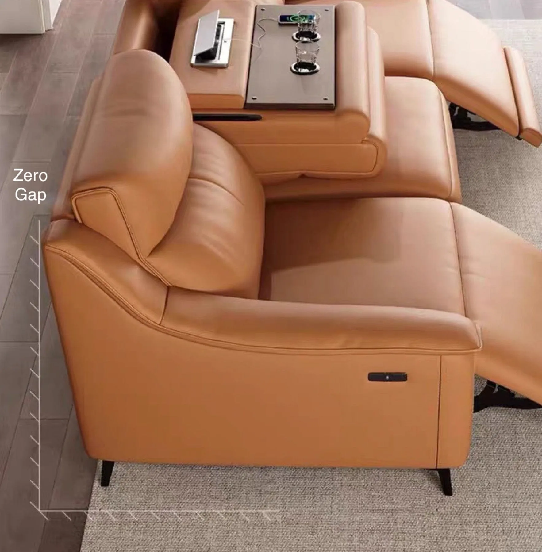 Bridgett Leather Recliner Sofa
