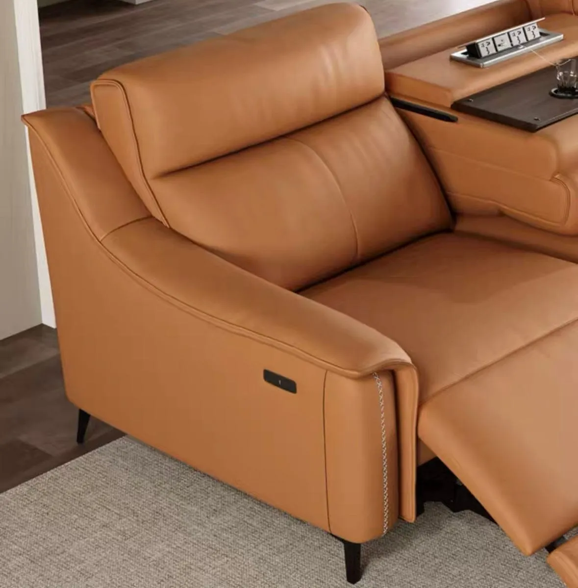 Bridgett Leather Recliner Sofa