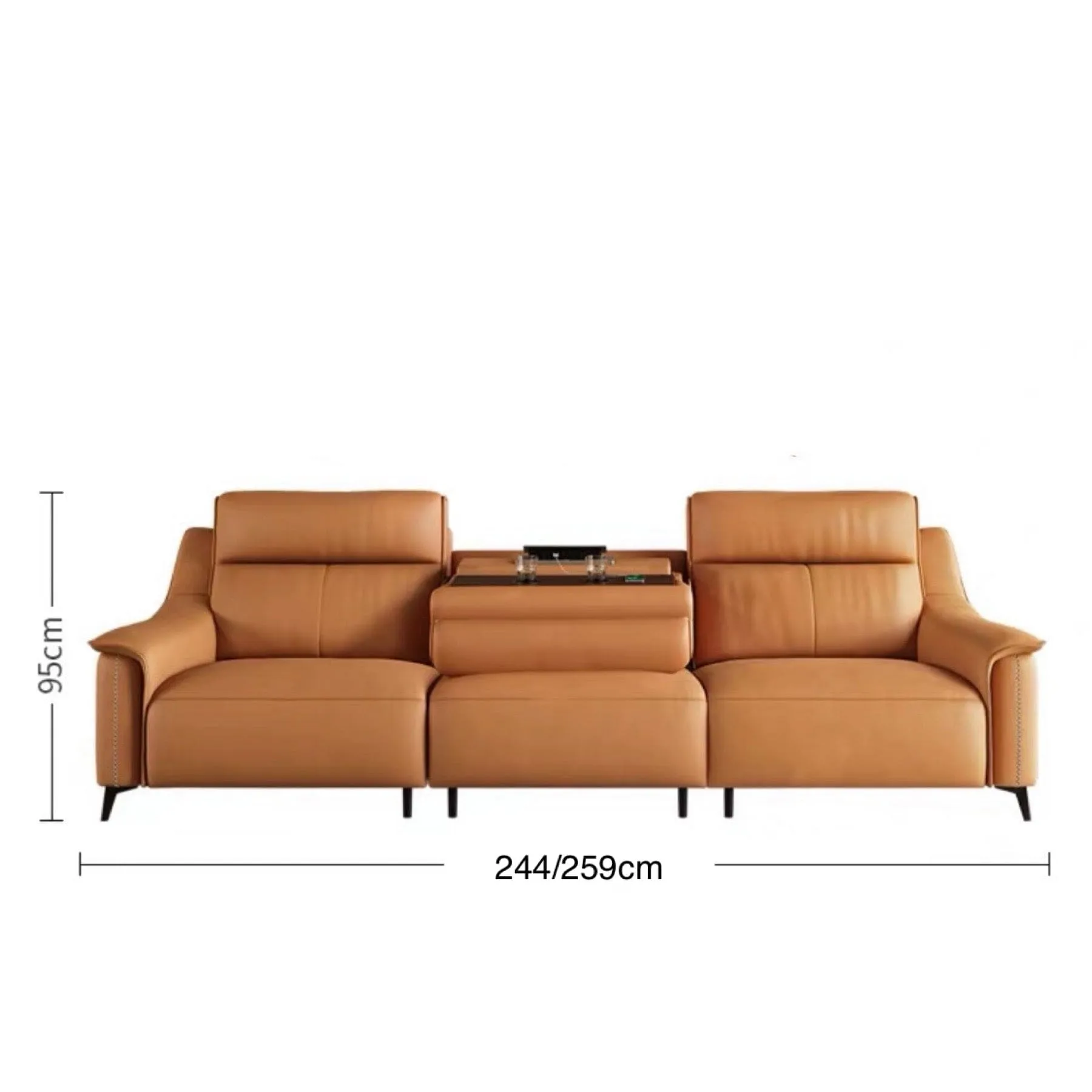 Bridgett Leather Recliner Sofa