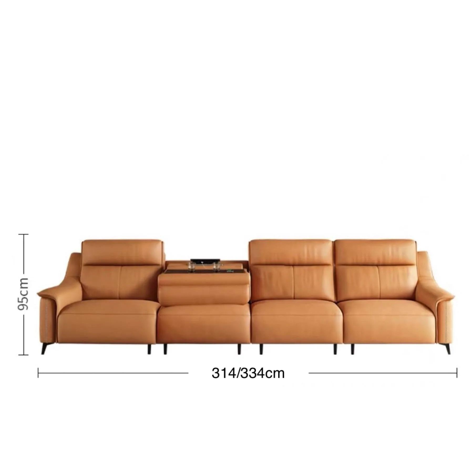 Bridgett Leather Recliner Sofa