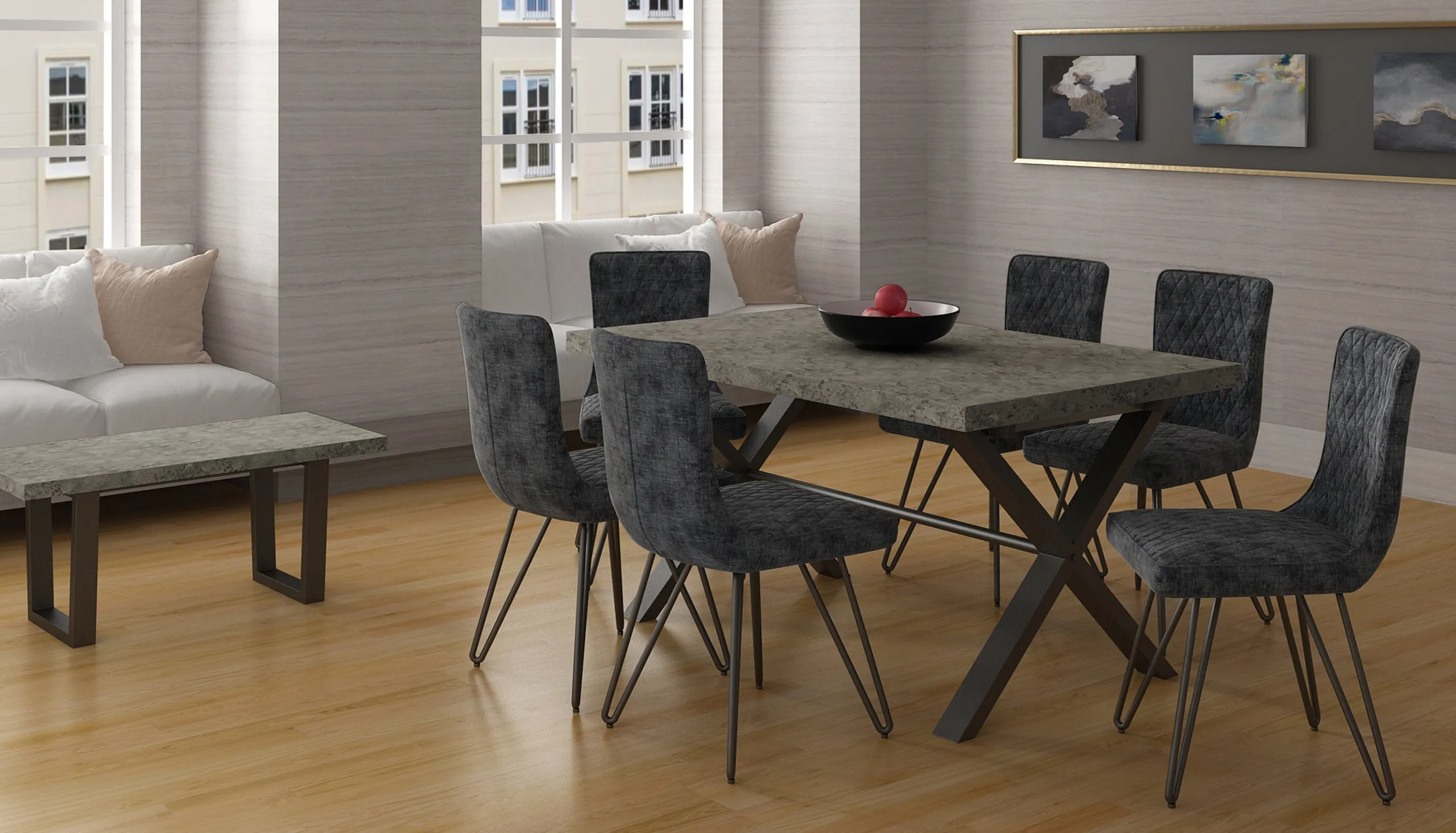 Brooklyn Concrete Large Dining Table