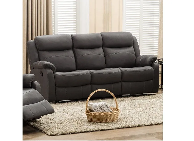Bruno Reclining Three Seat Sofa
