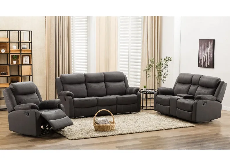 Bruno Reclining Three Seat Sofa