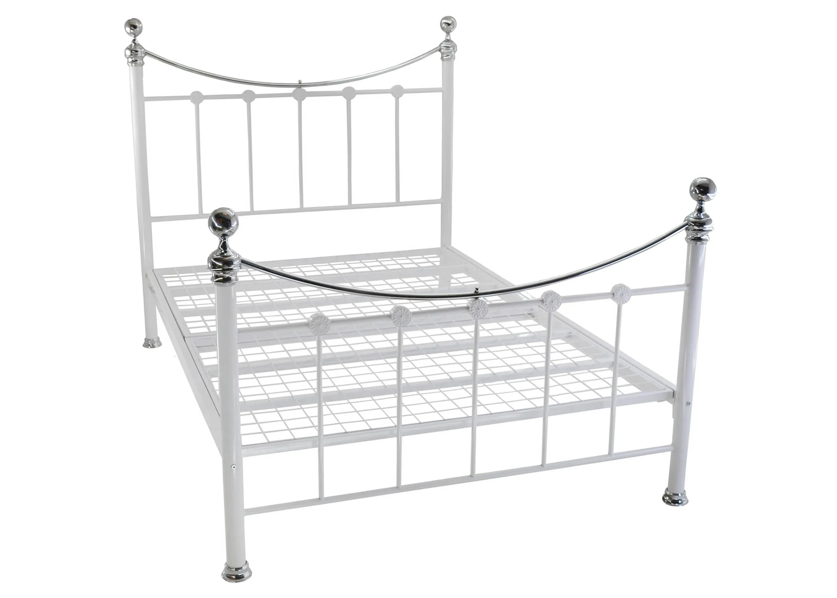 Camberley Bed White & Reflections Ultimate Comfort Mattress Bundle