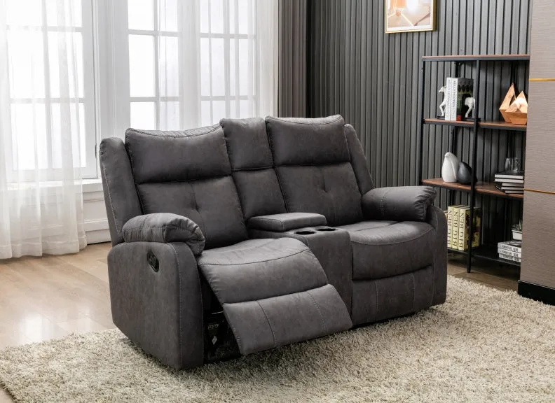 Casey Reclining 2RR Sofas W/Console