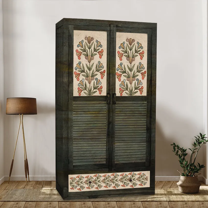 Cynthia 2 Door Wardrobe with Wheel Castor