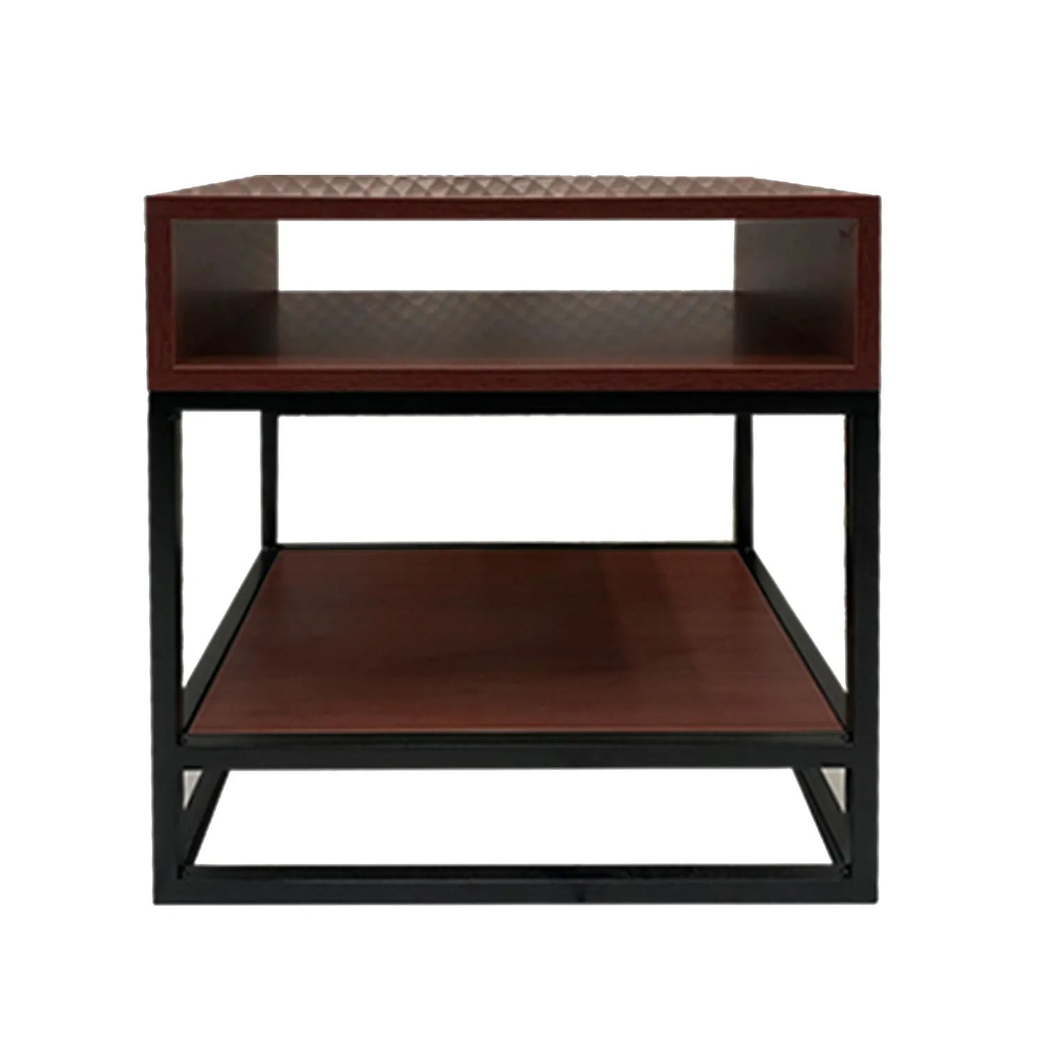 Ellie Side Table with Top Box & Shelf