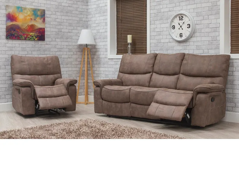 Emilio Hazel Reclining 3RR Sofa (Pre-Order Only)