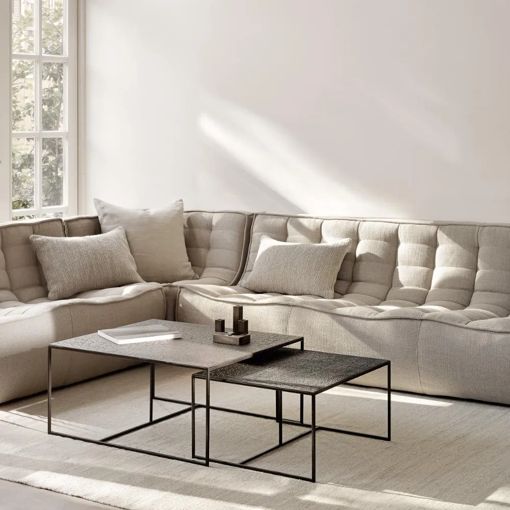Ethnicraft Pentagon Nesting Coffee Table Set - Whisky