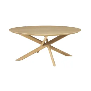 Ethnicraft Round Mikado Coffee Table