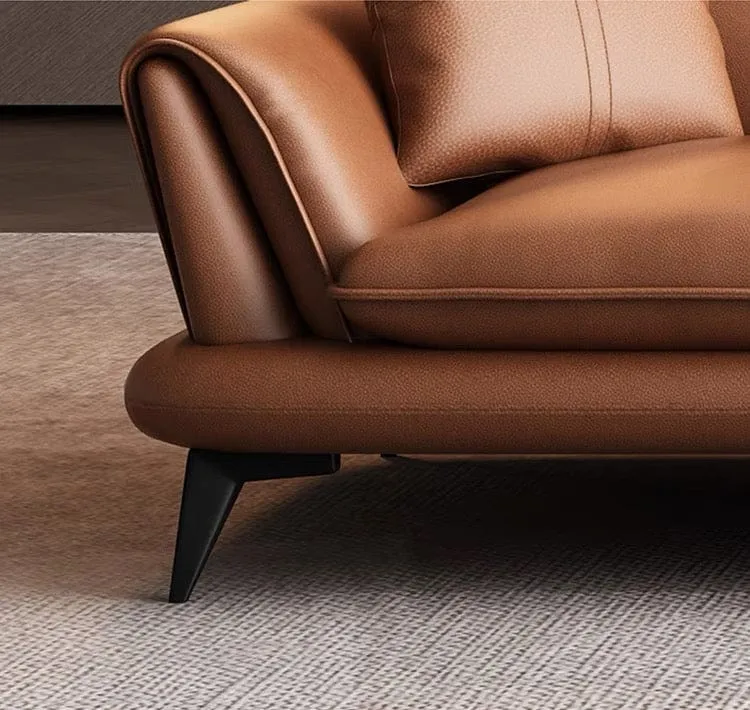 Eton Genuine Cowhide Leather Sofa