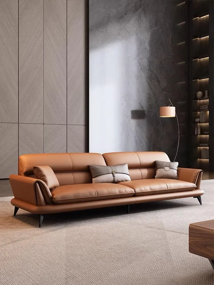 Eton Genuine Cowhide Leather Sofa