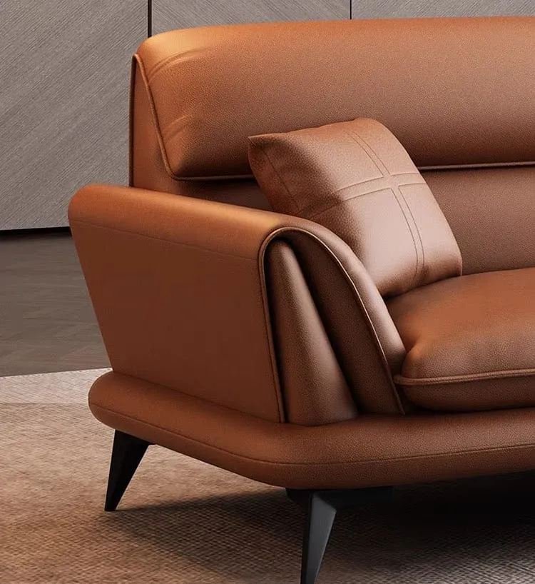 Eton Genuine Cowhide Leather Sofa