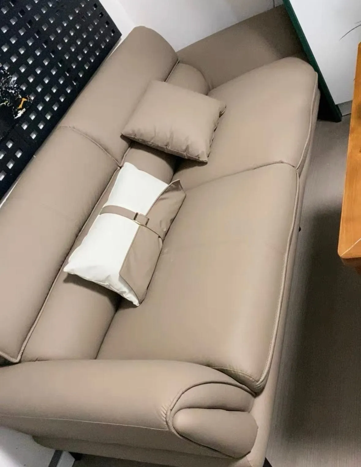 Eton Genuine Cowhide Leather Sofa