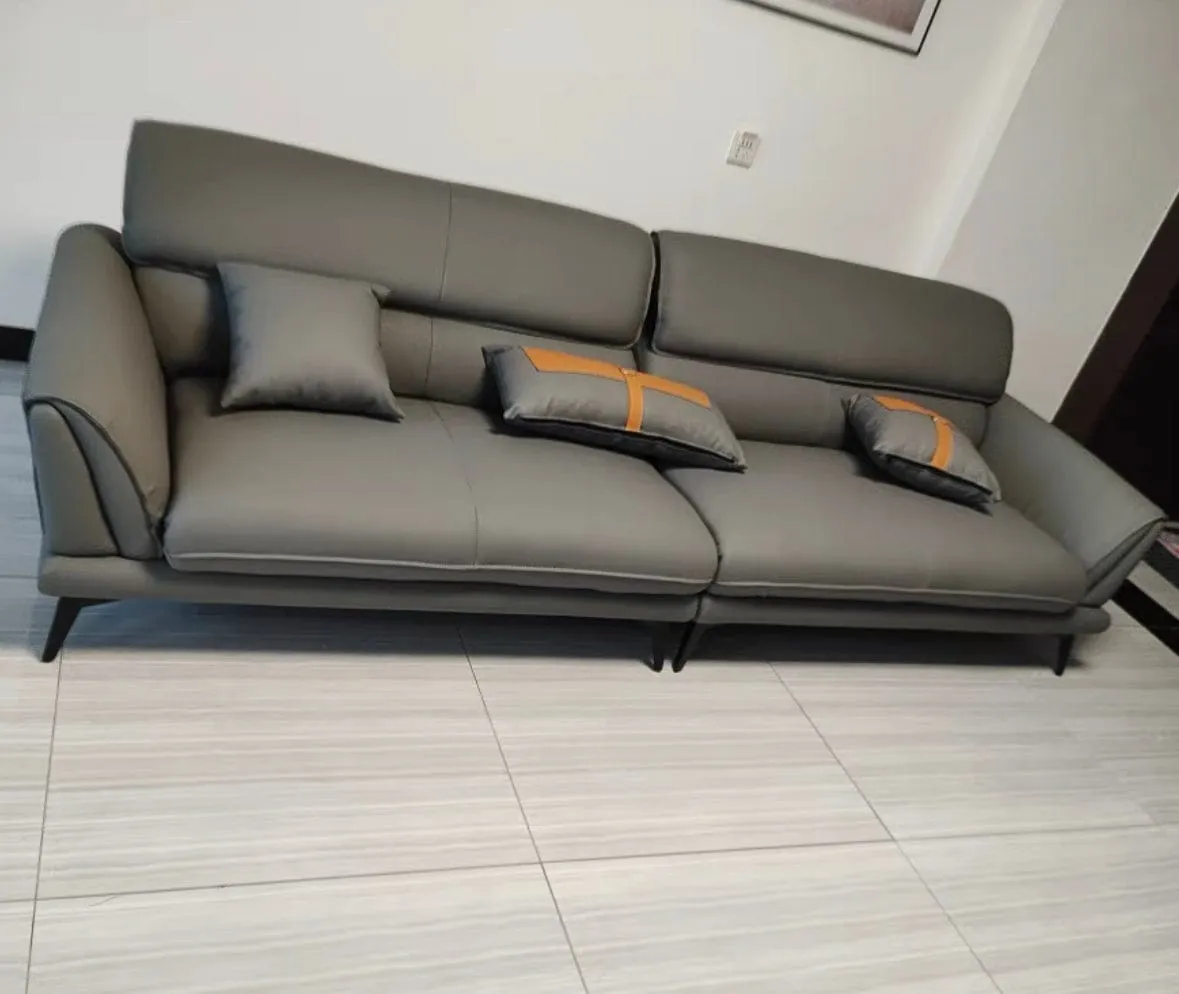 Eton Genuine Cowhide Leather Sofa