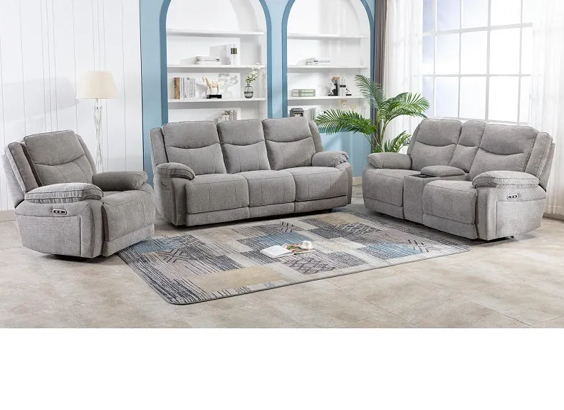 Herbert Powered Two Seat Sofas W/Console