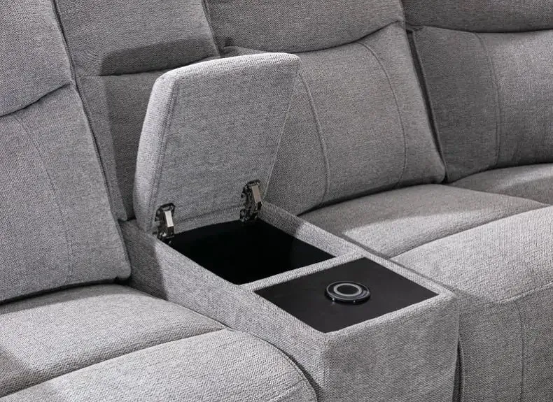 Herbert Powered Two Seat Sofas W/Console