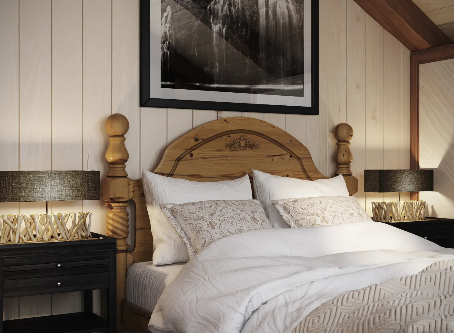 Illington Wooden Bed Frame - Custom