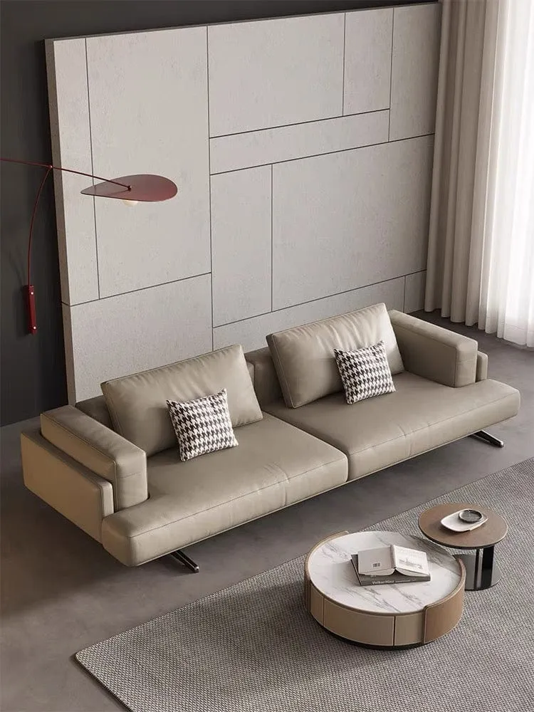 Kaysen Genuine Cowhide Leather Sofa