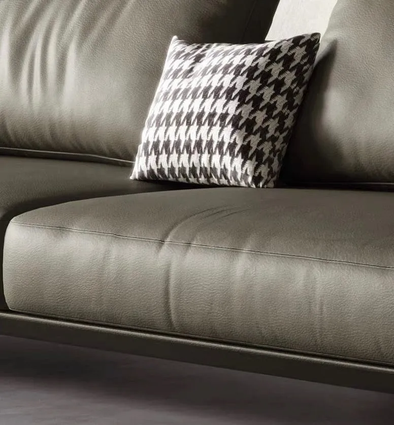 Kaysen Genuine Cowhide Leather Sofa
