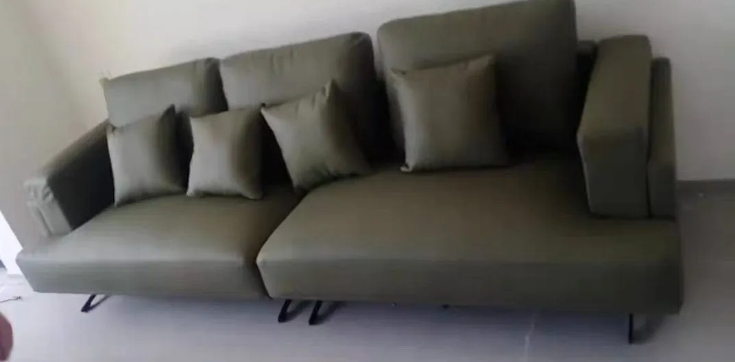 Kaysen Genuine Cowhide Leather Sofa