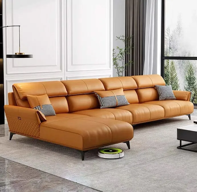 Lawry Leather Sectional Sofa