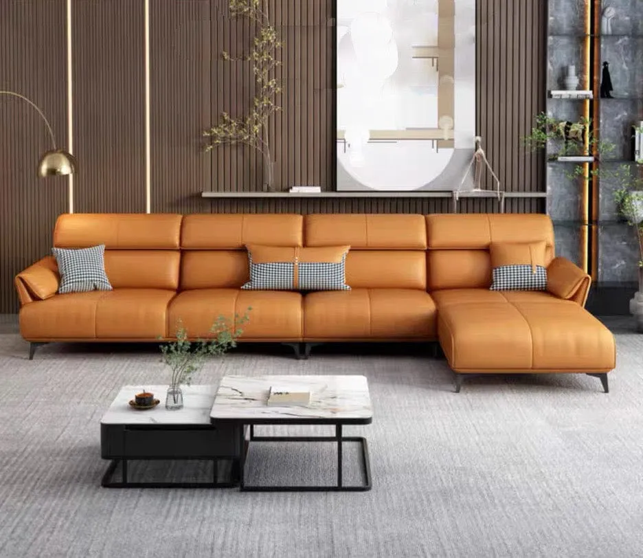 Lawry Leather Sectional Sofa