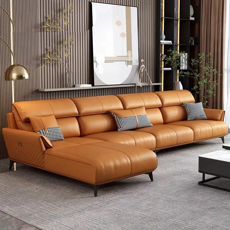 Lawry Leather Sectional Sofa