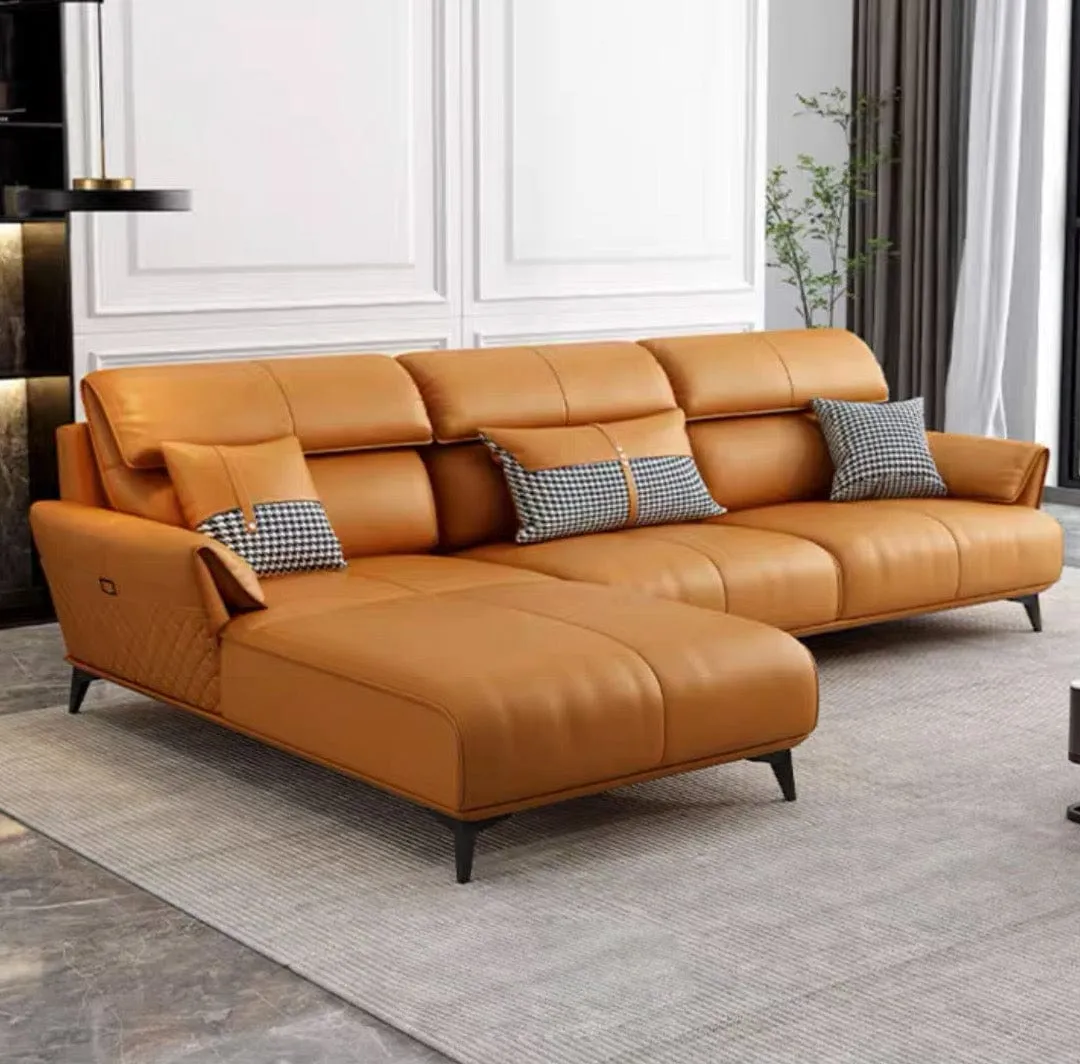 Lawry Leather Sectional Sofa