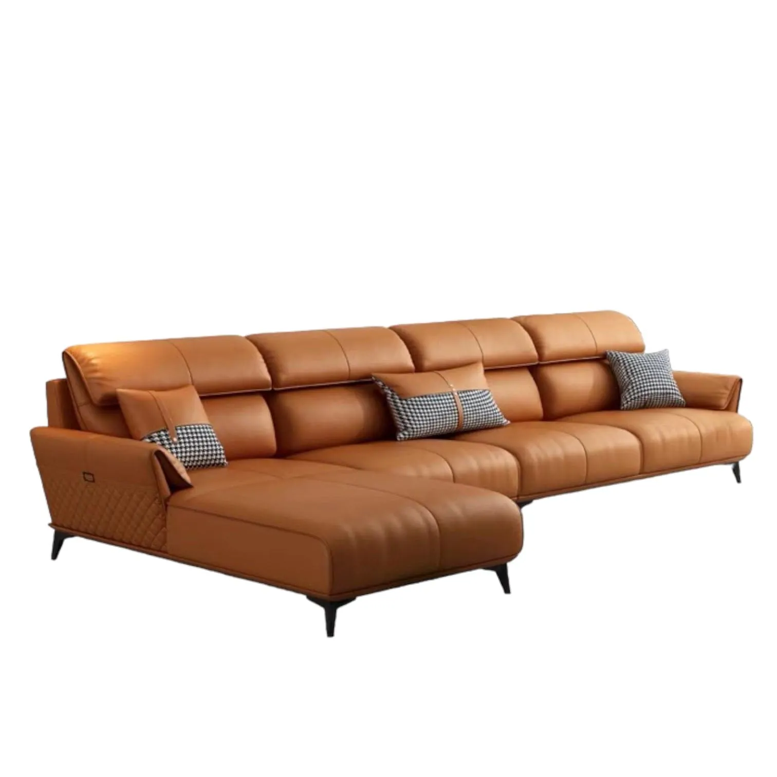 Lawry Leather Sectional Sofa