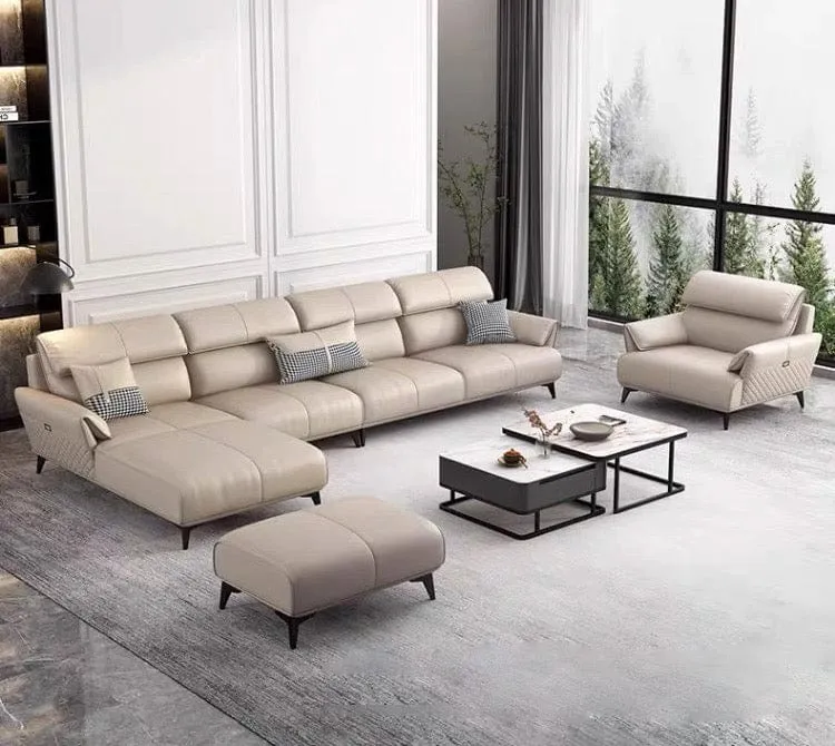 Lawry Leather Sectional Sofa