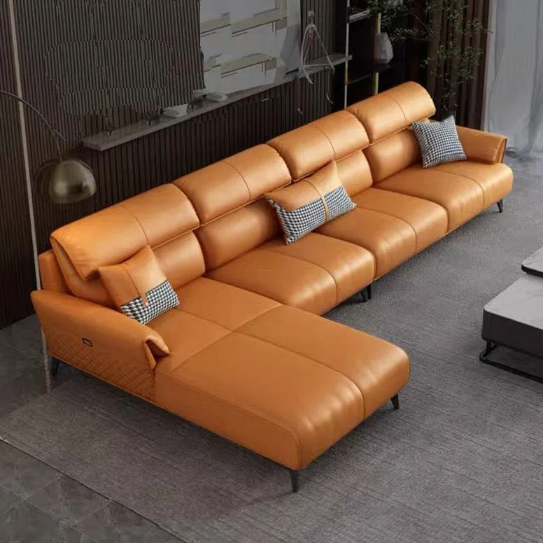 Lawry Leather Sectional Sofa