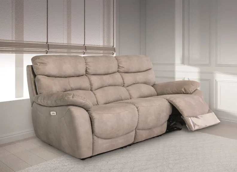 Layla Soft Touch Fabric Powered 3PP Sofas