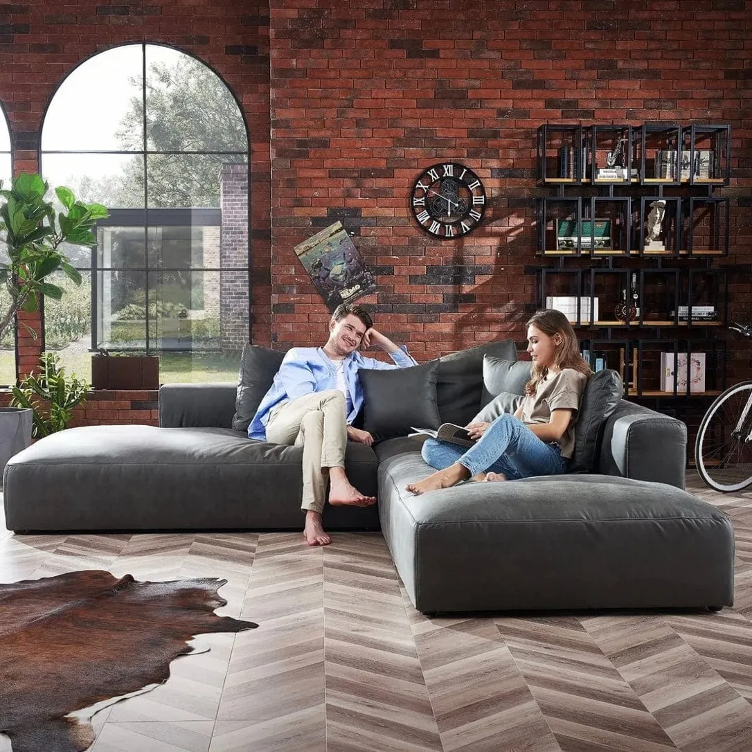 Nathan Sectional Open Chaise Sofa