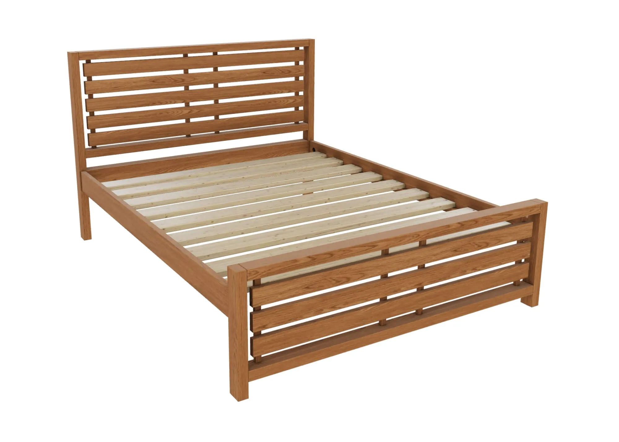 Novara Solid Oak Bed
