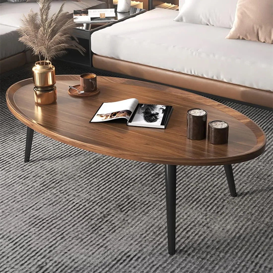 Oval Coffee Table Side End Table-120cm